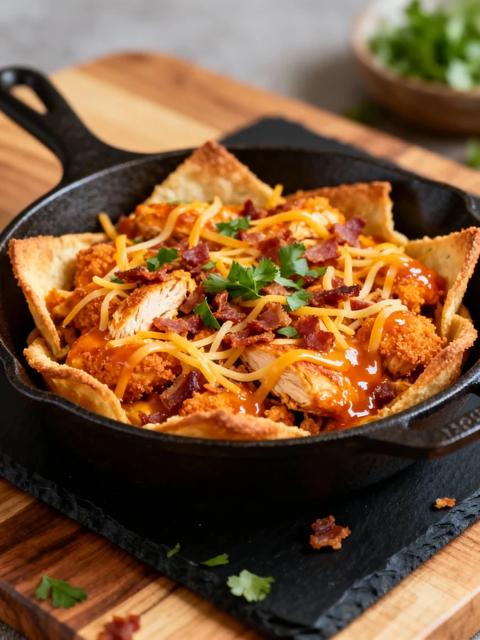 Tazones de Queso, Bacon y Buffalo Crujientes